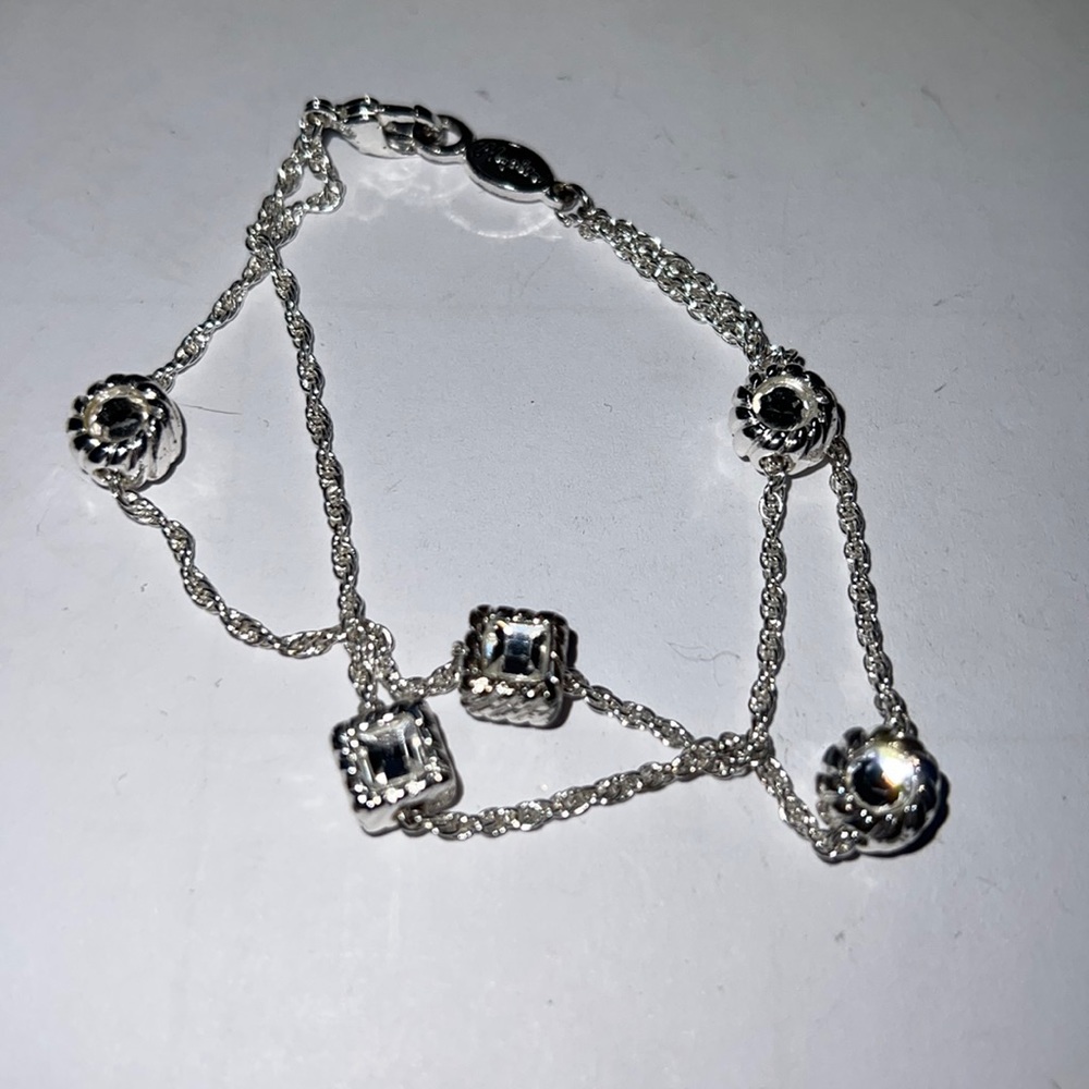Napier silver rhinestone bracelet nwot
